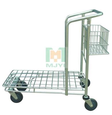 China Warehouse Trolley Material Handling Trolley Metal Warehouse Cargo Cart for sale