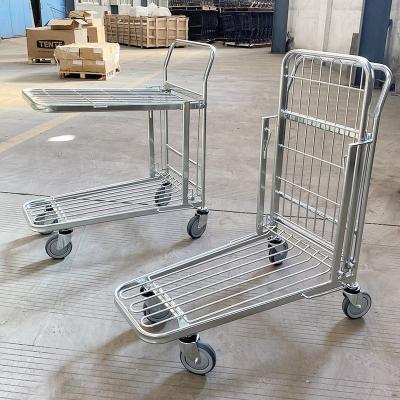 China Tools Heavy Duty Warehouse Metal Platform Cart for sale