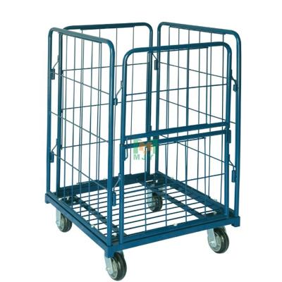 China Good Quality 500KG Capacity Logistics Trolley Roll Container For 500KG Warehouse for sale