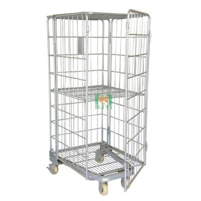 China Dudy Folding Roll Cage Heavy Collapsible Container 4 Sided With Good Quality for sale