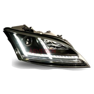 China PMMA+ABS+Aluminum Dynamic Rise LED DRL Hot Sale Fashion HID/Xenon Headlamp Light Headlamp For Audi TT 2006-2013 Head Light Lamp Assembly for sale