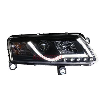 China PMMA+ABS+Aluminum Upgrade to Full New Style LED Modified Head Light For Audi A6L LED Strip Lights Head Lamp Front Lamp 2005 to 2008 Year for sale