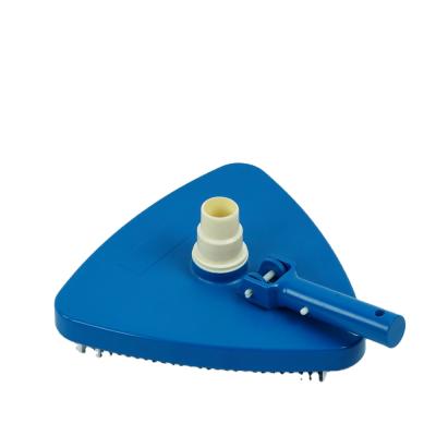 China Eco - Friendly Clean Corners Wedge Shaped Swimming Pool Easily Vacuum Plastic Head For Swimming Pool for sale