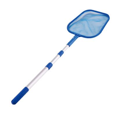 China Swimming Pool Accessories Pool Cleaner Shallow Bag Skimmer Net Sheet Skimmer With Telescopic Pole For Pool Clean for sale