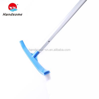 China Easy Install Swimming Pool Accessories Pool Brush Standard Curved Pool Brush For Pool Clean for sale