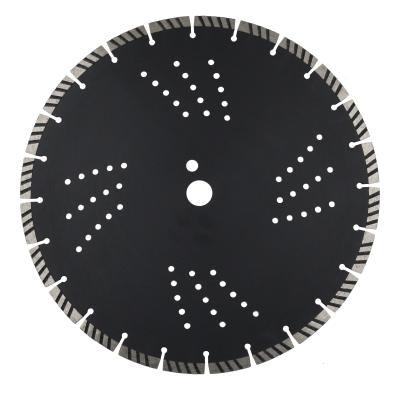 China 14 Inch Ceramic Tile/Granite/Marble/Laser Welded Turbo Segmented Diamond Saw Blades With Cooling Holes For Concrete Masonry Wet Dry Cutting for sale