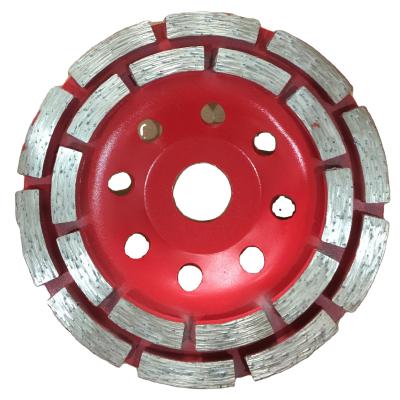 China Angel Grinder 125 Mm Double Row Diamond Grinding Cup Wheels For Natural Stone Grinding And Polishing for sale