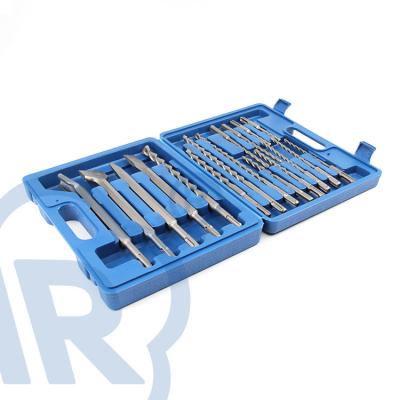 China YUERONG 17PCS Concrete Tungsten Carbide High Quality Tilted Masonry Drill Bit Set for sale