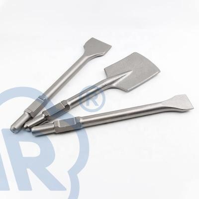 China YUERONG 30*410*35mm Stocked Hex Shank Jack Hammer Ph 65 Chisel For Breaker for sale