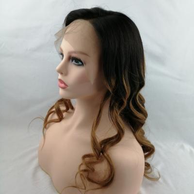 China Factory Direct Selling Good Quality Cuticle Lace Wig 1B/27# Colored Hair Perfect Wigs For All Women for sale