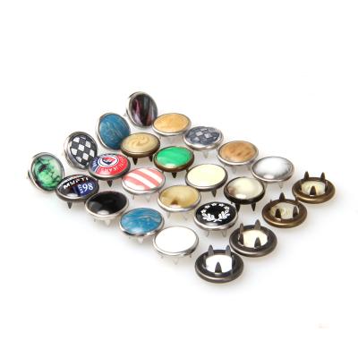 China Newer Style 9mm 10mm Pearl Snap Button Nickel Free Custom Metal Snap Fastener for sale