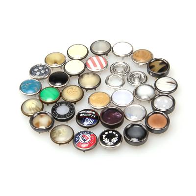 China Four Parts Nickel Free Custom Metal Snap Button Pearl Silver Fork Cap Decorative For Coat for sale