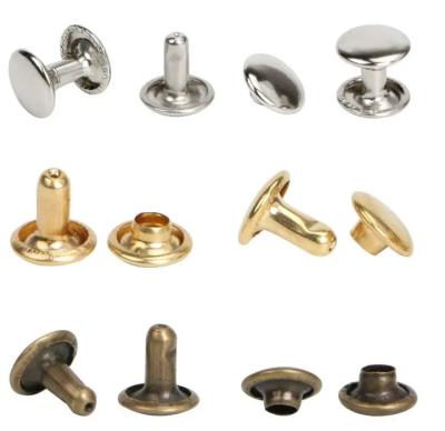 China Sustainable Manufacturing Custom Metal Double Cap Rivet for sale