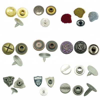 China Metal denim viable decorative studs and rivets for sale