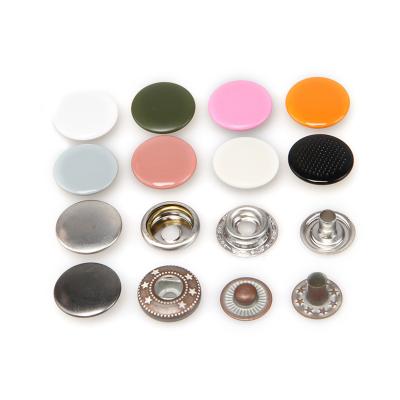 China 15mm Sustainable Garment Accessories Round Metal Brass Press Button Snap Fastener For Clothes for sale