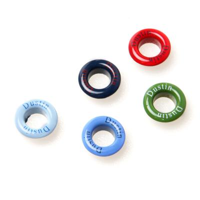 China Nickel-free brass eyelets with seal for color printed with logo for sale