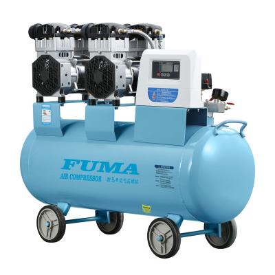 China Two New 6 Cylinder Piston Air Compressor Quiet Industrial Quiet Oilless Silent Oil Free Oil Free for sale