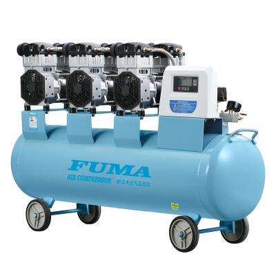 China Portable Electric Oil Free Air Compressor Piston Oil Free Air Compressor for Spray Painting for sale