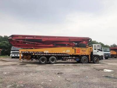 China 2012 2013 2018 2019 Sany Used Concrete Pump Truck With Good Condition Volvo Benz Isuzu Chassis for sale