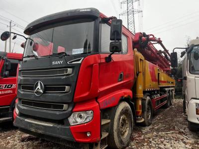 China 2020jaar 60m Gebruikte Betonpomp Truck Met Intrekbare Arm Segmenten Te koop