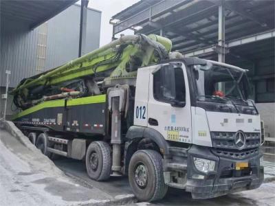 China 2019 Zoomlion ZLJ5441THBBE Power 315kw 1600rpm Used Concrete Pump Truck With 56.9m Horizontal Reach And 16600mm Length for sale