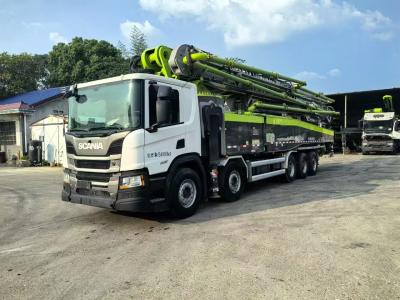 China ZLJ5540THBSF 67m 2021 Zoomlion Used Concrete Pump Truck Scania Chassis National Six for sale