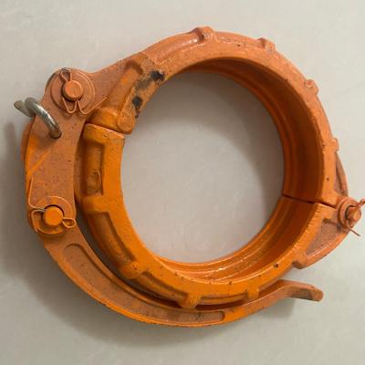 Chine 125 150 180 Couleur orange Pipe Clamp Pièces de rechange pour les camions de pompes à béton Zoomlion Support OEM / ODM à vendre