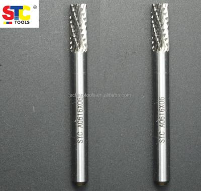 China Hard Material Tungsten Carbide Grinding Burrs Type A Cylinder Shape for sale