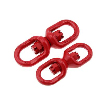 China Chinese Heavy Industry Hot Selling Product G80 Double Eye Swivel Lifting Link For Chain Heavy Duty for sale