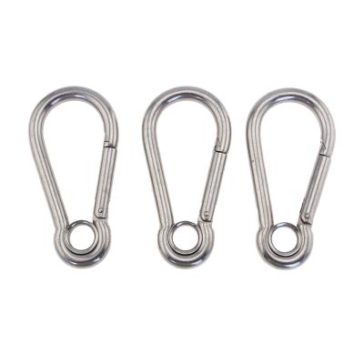 China Hang Spring Hook Carabiner Screw Durable High Quality Climbing Lock Snap Hooks With Eyele for sale