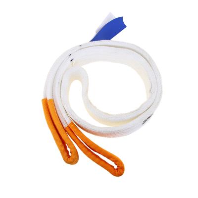 China high quality 100m polyester webbing sling lifting sling eye webbing flat sling for sale