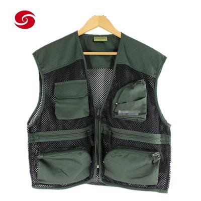 China Viable Customize Multi Pocket Quick Dry Mesh Adjustable Fishing Vest Vest for sale