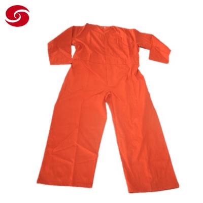 China Antibacterial/Shrinkage/Static/Wrinkle Long Sleeve Convict Prison Uniform Coverall for sale