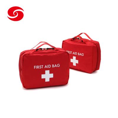 China Polyester Polyester Red Color First Aid Kit Medical Storage Bag for sale