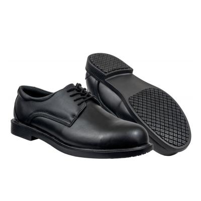 China Good Quality Waterproof High Gloss Black Leather Military Policeman Mens Shoes for sale