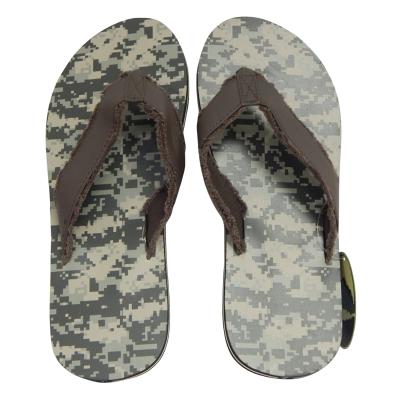 China Fashion Trend Army Hot Selling Men's Camouflage Sandals Thong Camouflage Flip Flops for sale