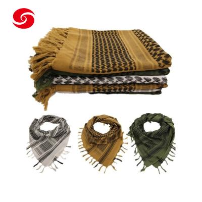 China Classic 100% Cotton Army Scarf Military Tactical Arabic Square Windproof Bandanas for sale