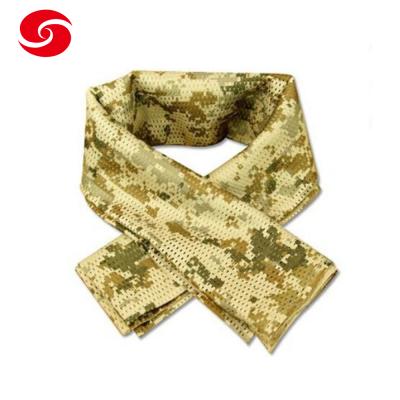 China 100% Polyester Breathable Military Digital Camouflage Knitted Army Scarf for sale