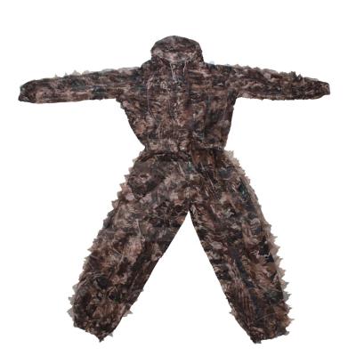 China Outdoor Hunting 3D Maple Leaves Hunting Camouflage Ghillie Suit for sale