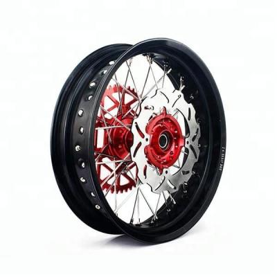 China Aluminum Alloy MX Front And Rear Wheels Supermoto Set Of 17 Inch Biker Wheels For KTM (1.6