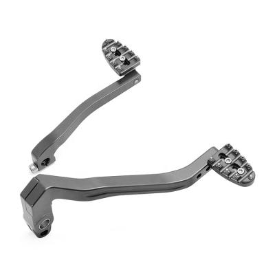 China Motorcycle T6 Custom Aluminum Brake Pedal & Shift Pedal 6061 Aluminum Alloy Shift Peg Brake Foot Pedal Lever For Harley Davidson Dyna for sale