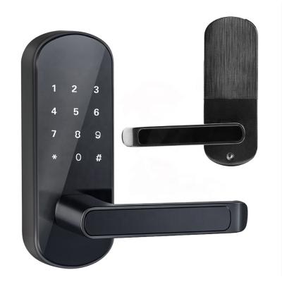 China password us ttlock smart digital electronic deadbolt handle door latch wood smart lock for sale