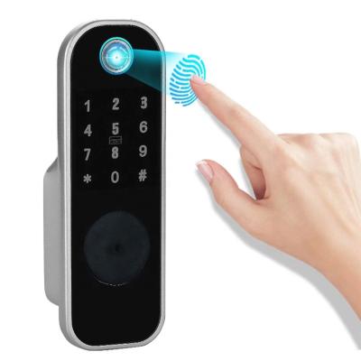 China tuya home good quality eletronic number wifi factory door card fingerprint smart combination lock for sale