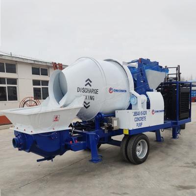 China Zhengzhou Changli Flexible Concrete Mixer Pump Portable Mobile Concrete Operation 40m3/h Mixer With Pump for sale