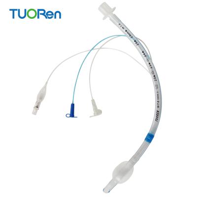 China Medical Treatment Tuoren Stylet Soft Lightweight Disposable Single Endotracheal Endotracheal Tube With Cuff for sale