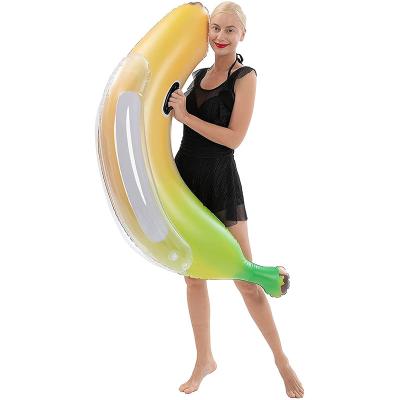 China Wholesale Float Blow Up Water Entertainment Banana Plool Inflatable Float For Swimming Pool for sale