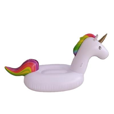 China New Design Water Entertainment Floating Water Pool Toys Unicorn Shape Blow Up Pool Lounge Float For Water Entertainment for sale