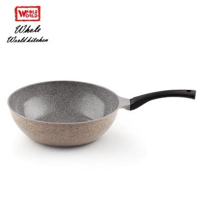 China Sustainable Most Popular Wok Pan Ceramic Material Carbon Steel Frying Pan for sale