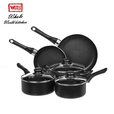 China Sustainable Hot Sale New Arrival Korea Cookware Set Aluminum Nonstick Sauce Pot With Bakelite Handle for sale