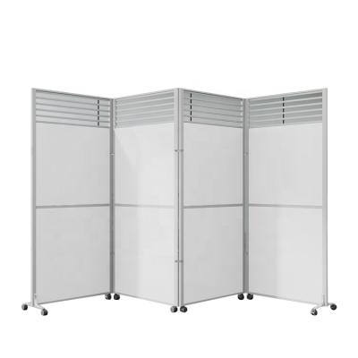 China Durable Cheap Single Aluminum Folding Mobile Screen Office Movable Screen Partition Wall for sale